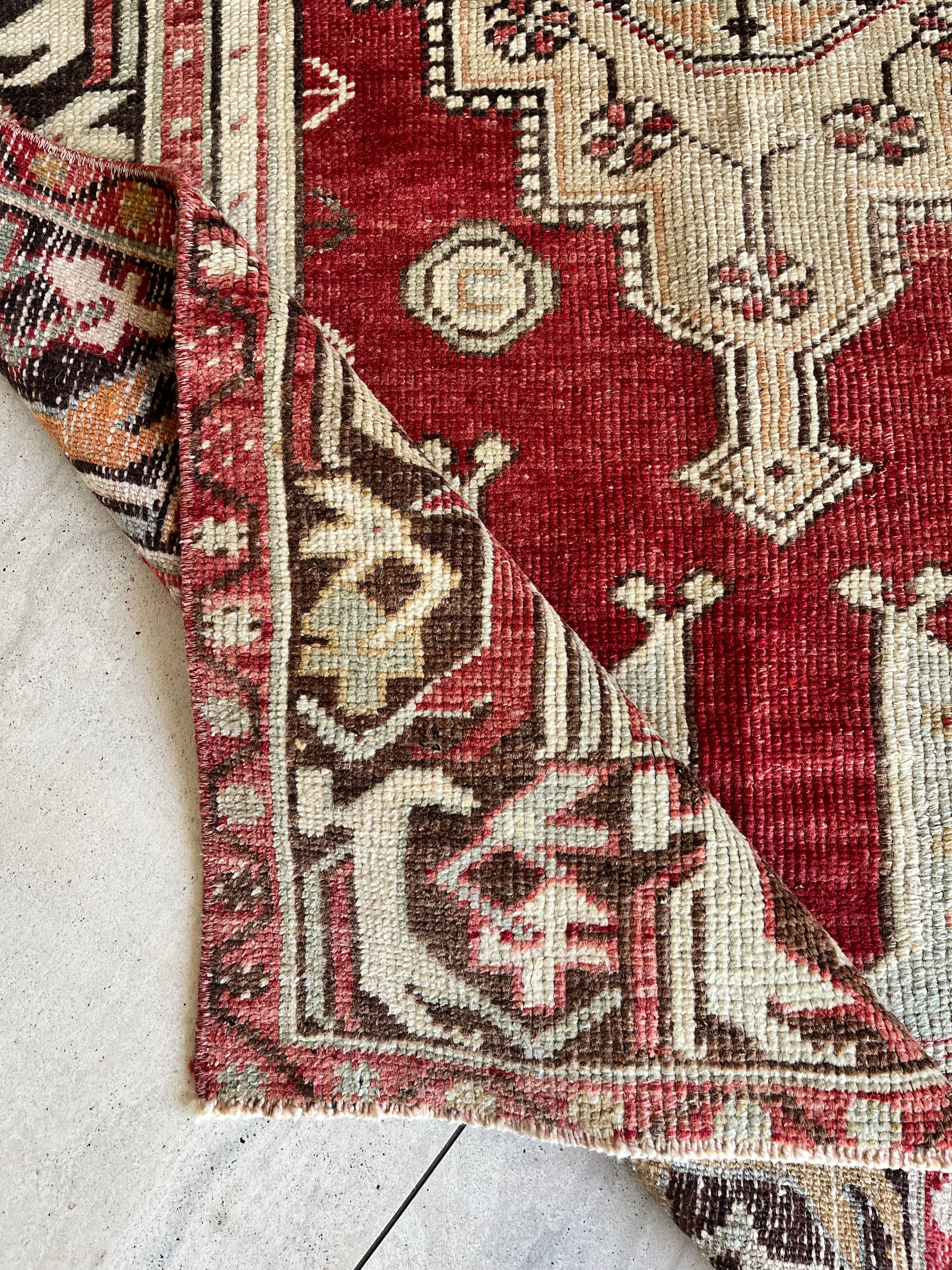 #89 Vintage Turkish Rug, 3’6”x5’6”