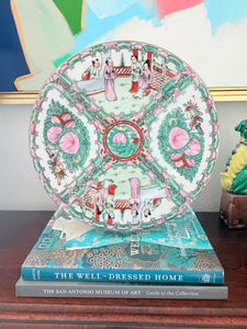 Vintage Rose Medallion Plate, 10”
