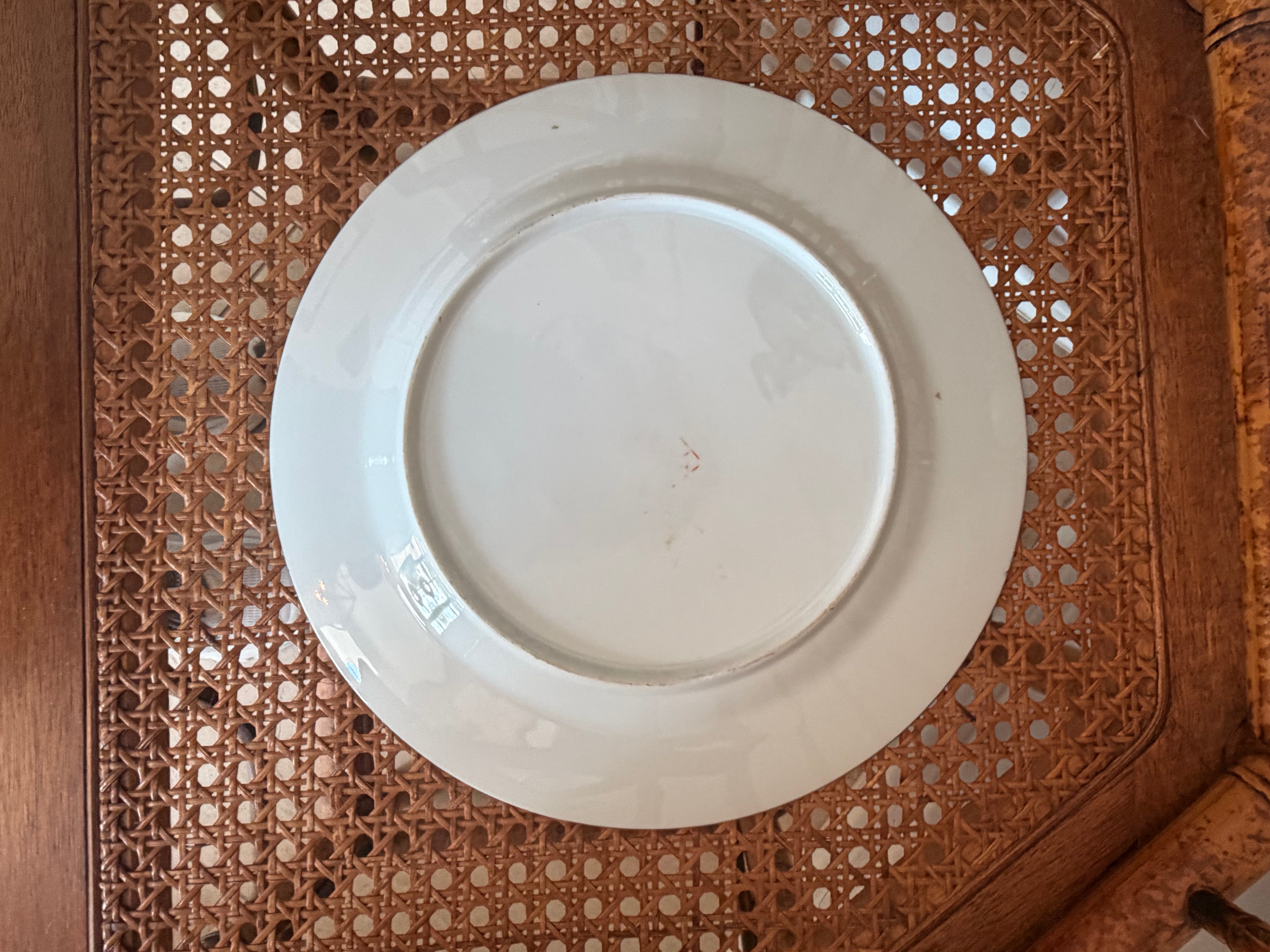 Vintage Rose Medallion Plate, 10”