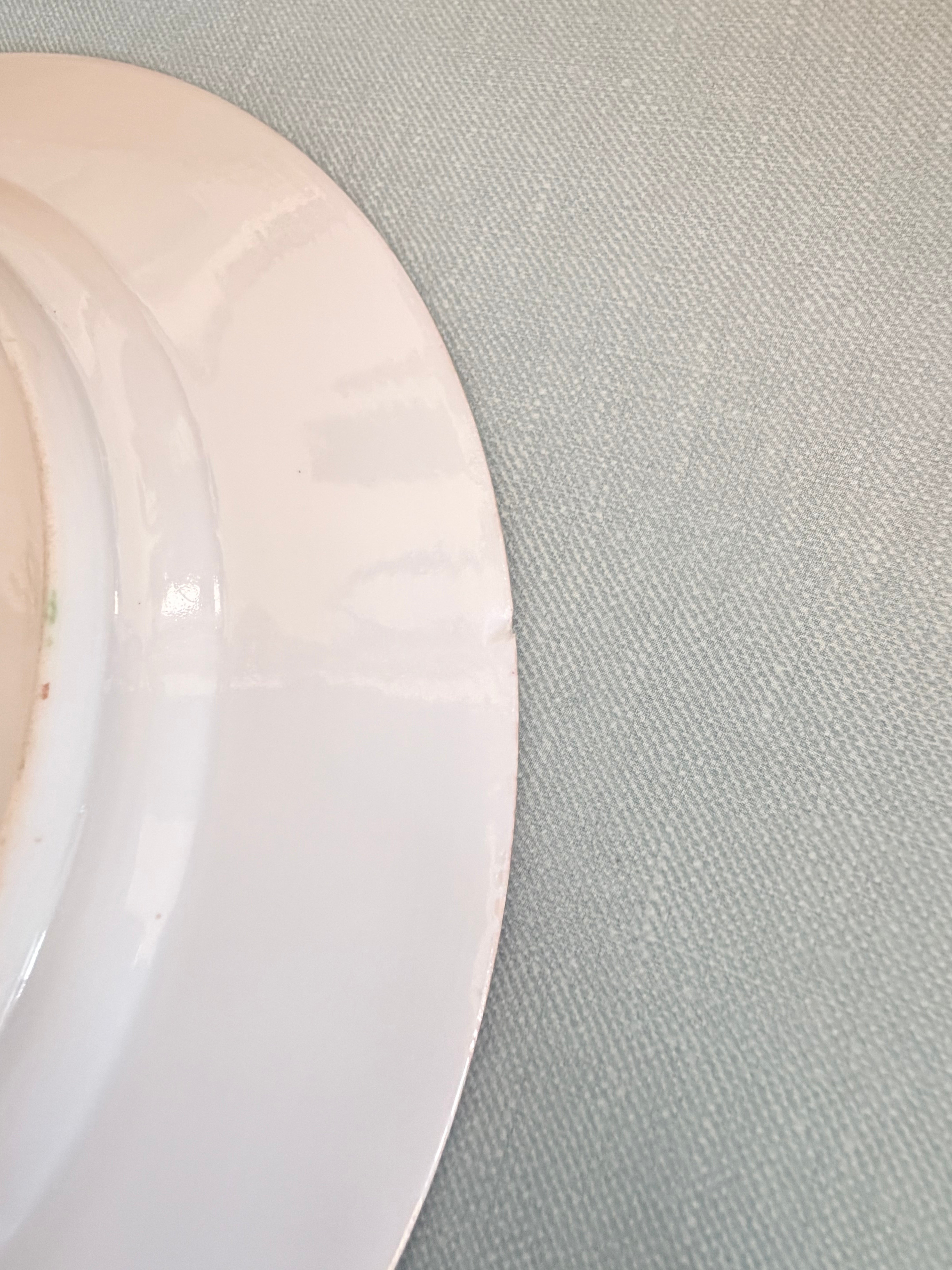 Antique Rose Medallion Plate, 7”