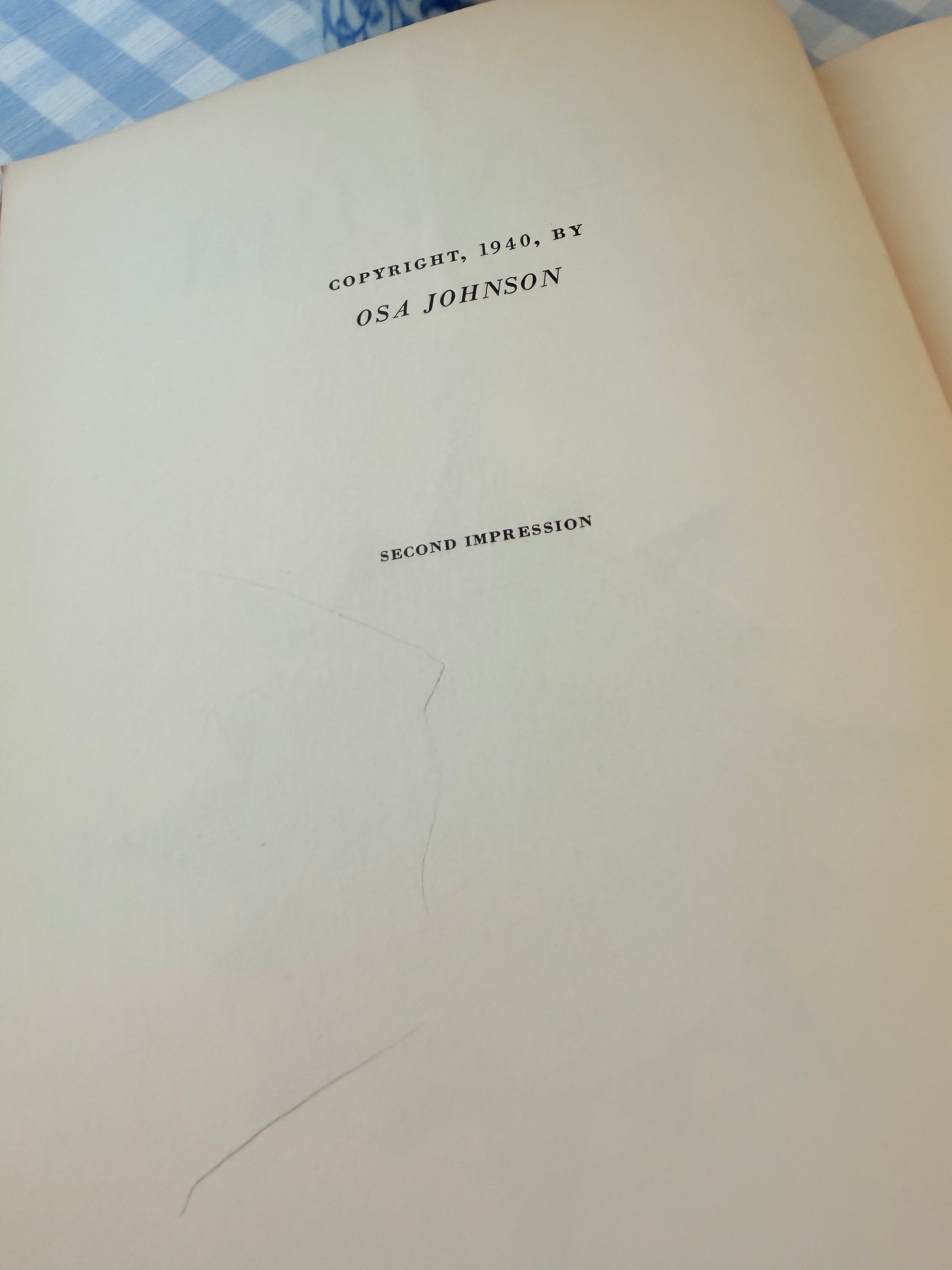 Vintage First Edition "I Married Adventure" by Osa Johnson
