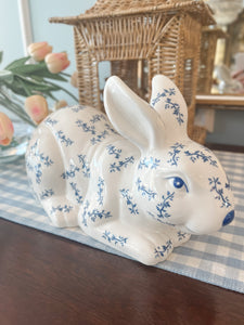 Blue and White Mama Bunny