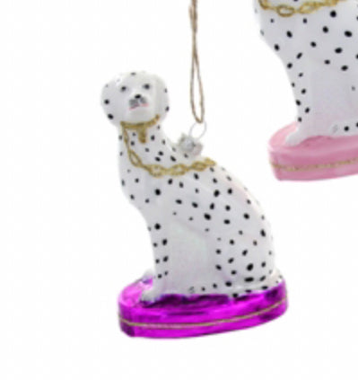 Dalmatian Ornament, Purple Pedestal - Collectible Brooks